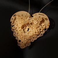 Clockwork Love Key Gold Large